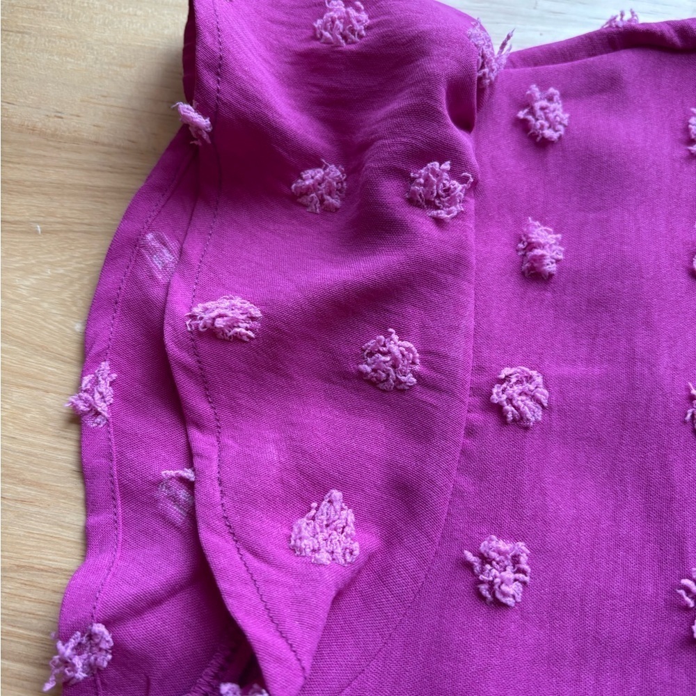 Pink Textured Women's Top - Picture 5 of 8